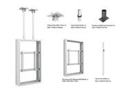 Multibrackets M Pro Series Enclosure 50" Ceilingmount Medium B2B White Signage Display Enclosures Multibrackets