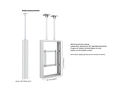 Multibrackets M Pro Series Enclosure 50" Ceilingmount Medium B2B White Signage Display Enclosures Multibrackets