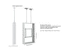Multibrackets M Pro Series Enclosure 50" Ceilingmount Medium B2B White Signage Display Enclosures Multibrackets