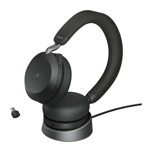 Jabra Evolve2 75 USB Type-C MS Teams Headset with Desk Stand