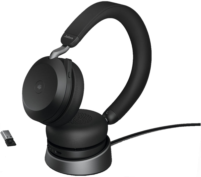 Jabra Evolve2 75 USB Type-A MS Teams Headset with Desk Stand