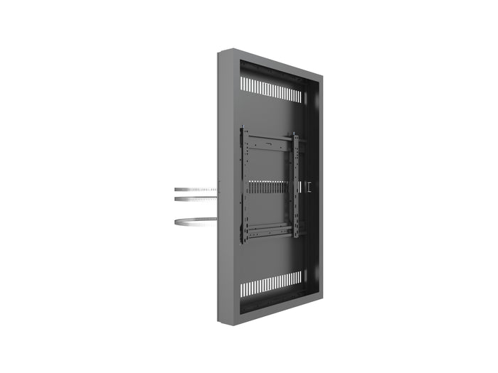 Multibrackets M Pro Series Enclosure 50" Column Medium Black Signage Display Enclosures Multibrackets