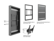 Multibrackets M Pro Series Enclosure 50" Column Medium Black Signage Display Enclosures Multibrackets
