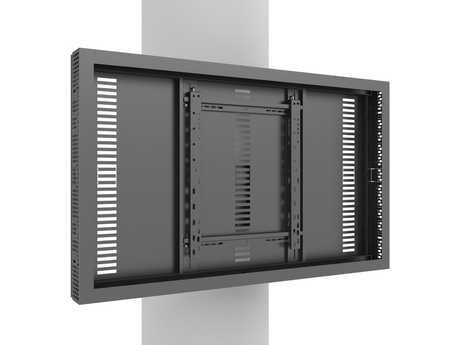 Multibrackets M Pro Series Enclosure 50" Column Medium Black Signage Display Enclosures Multibrackets