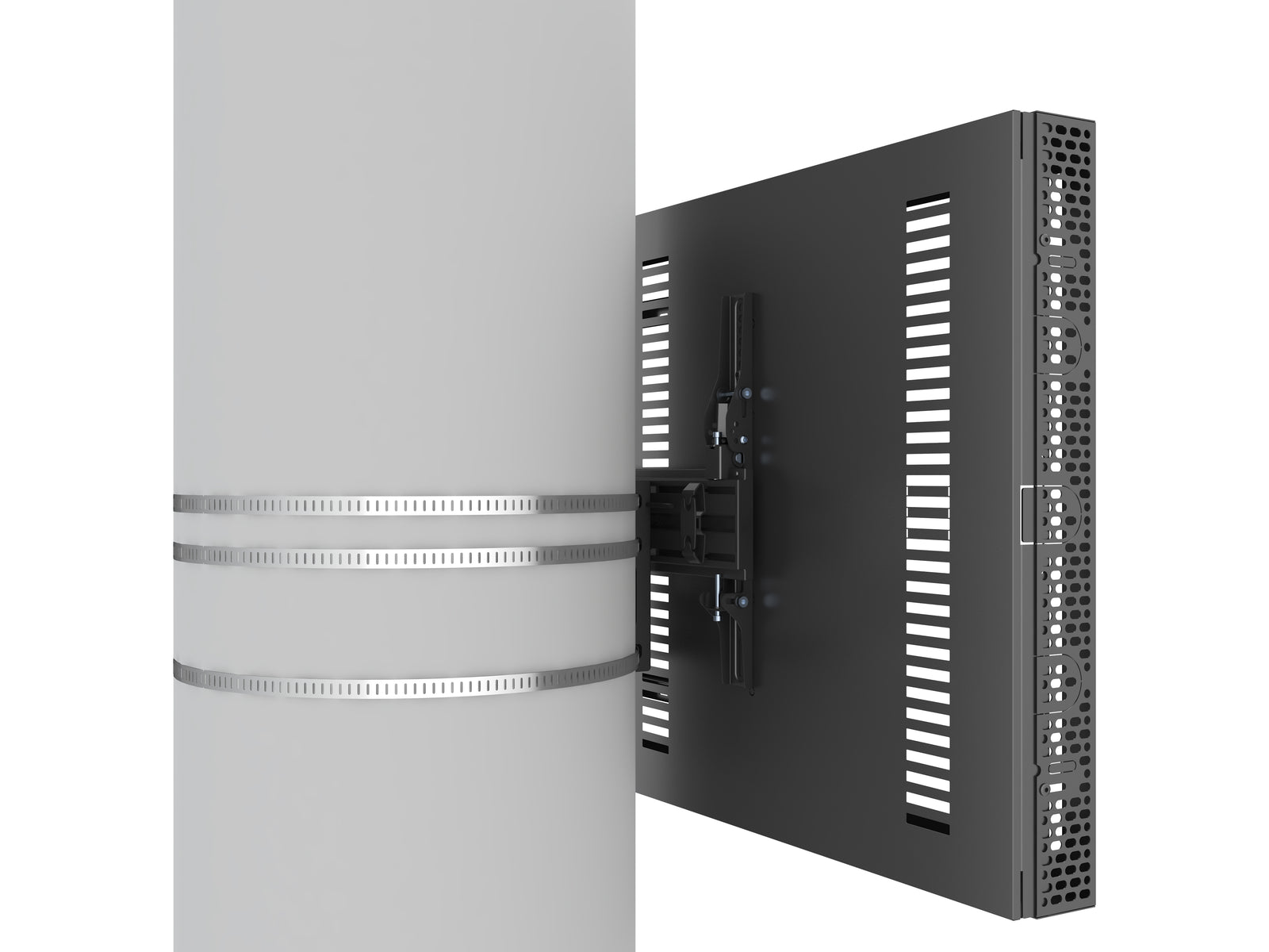 Multibrackets M Pro Series Enclosure 50" Column Medium Black Signage Display Enclosures Multibrackets