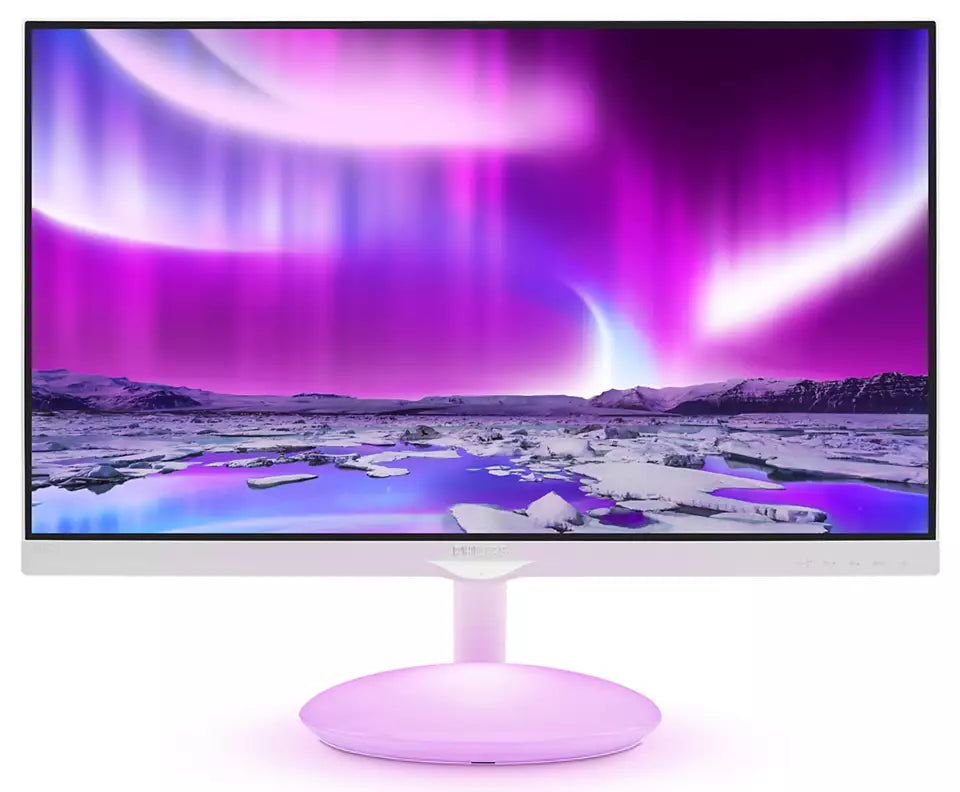 PHILIPS 275C5QHGSW/00 27" Full HD LCD Monitor with Ambiglow Plus Base Desktop Monitor Philips