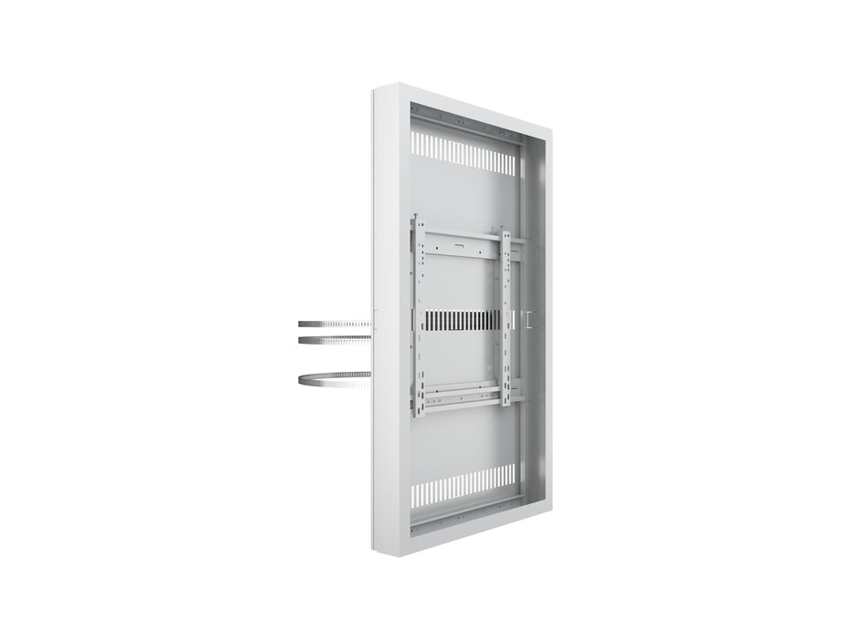 Multibrackets M Pro Series Enclosure 50" Column Medium White Signage Display Enclosures Multibrackets