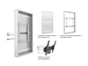 Multibrackets M Pro Series Enclosure 50" Column Medium White Signage Display Enclosures Multibrackets