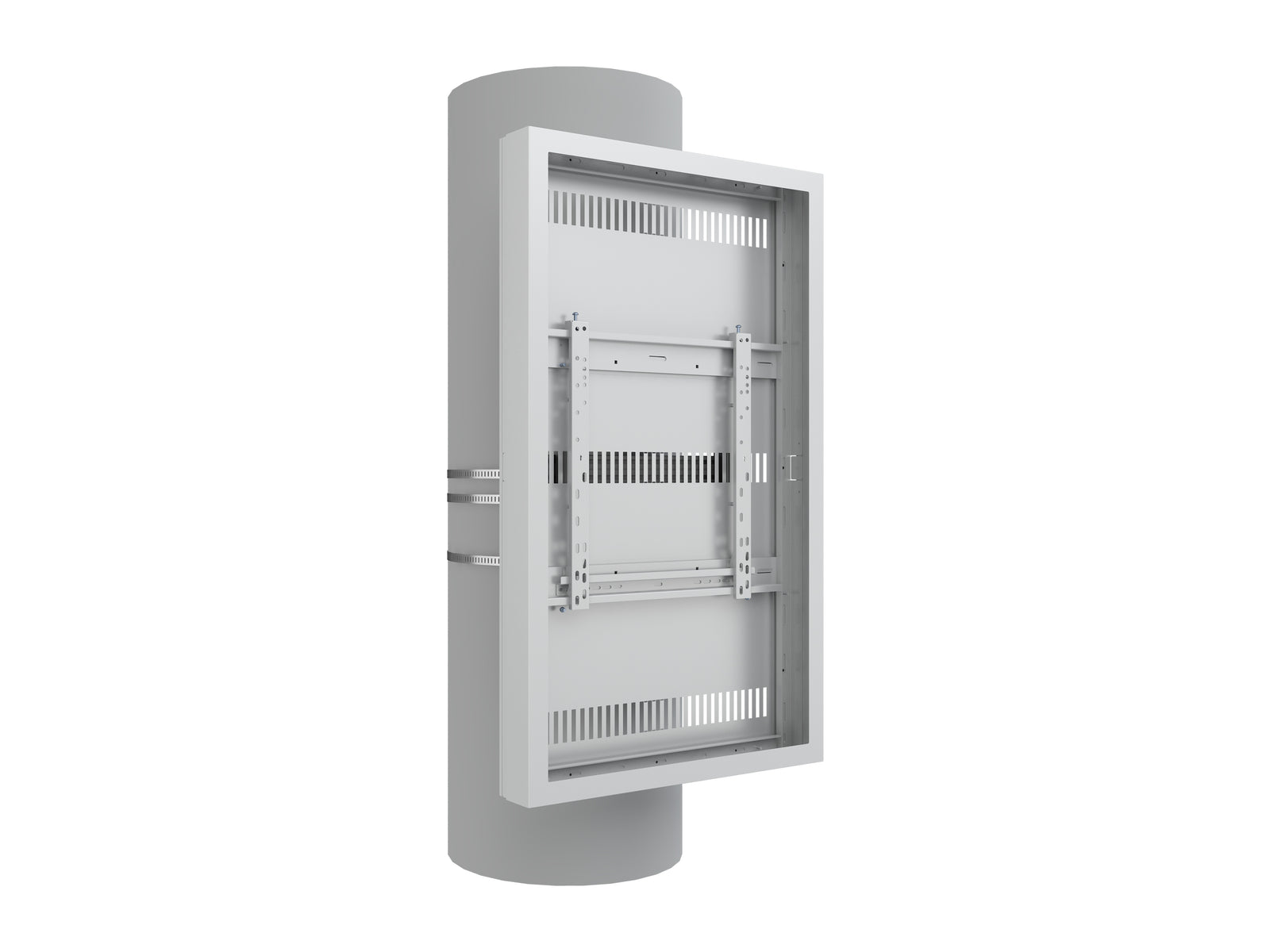 Multibrackets M Pro Series Enclosure 50" Column Medium White Signage Display Enclosures Multibrackets