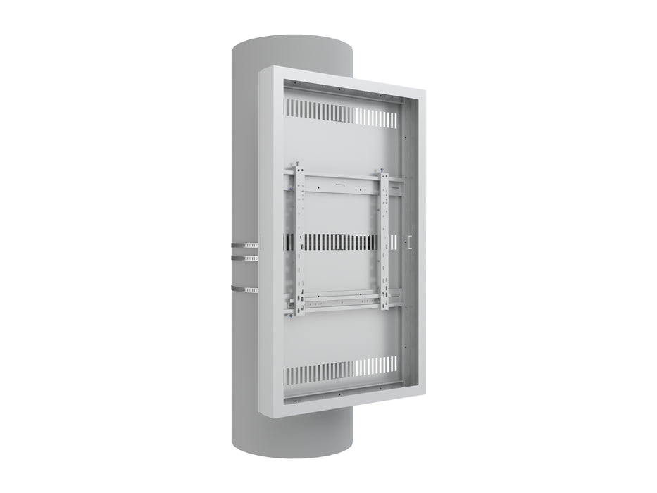 Multibrackets M Pro Series Enclosure 50" Column Medium White Signage Display Enclosures Multibrackets