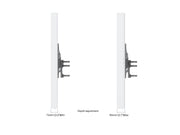 Multibrackets M Pro Series Enclosure 50" Column Medium White Signage Display Enclosures Multibrackets