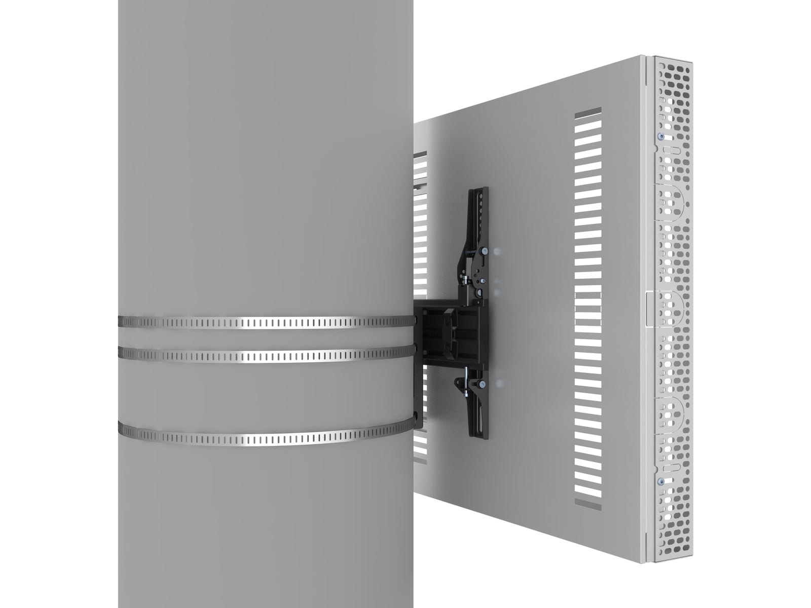 Multibrackets M Pro Series Enclosure 50" Column Medium White Signage Display Enclosures Multibrackets