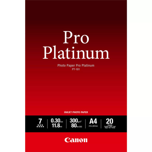 Canon PT-101 Pro Platinum Photo Paper A4 - 20 Sheets