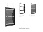 Multibrackets M Pro Series Enclosure 50" Wire Medium Black Signage Display Enclosures Multibrackets