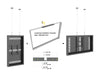 Multibrackets M Pro Series Enclosure 50" Wire Medium Black Signage Display Enclosures Multibrackets