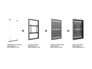 Multibrackets M Pro Series Enclosure 50" Wire Medium Black Signage Display Enclosures Multibrackets
