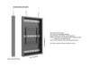 Multibrackets M Pro Series Enclosure 50" Wire Medium Black Signage Display Enclosures Multibrackets