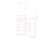 Multibrackets M Pro Series Enclosure 50" Wire Medium Black Signage Display Enclosures Multibrackets
