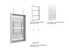 Multibrackets M Pro Series Enclosure 50" Wire Medium White Signage Display Enclosures Multibrackets