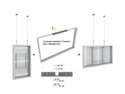 Multibrackets M Pro Series Enclosure 50" Wire Medium White Signage Display Enclosures Multibrackets
