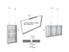 Multibrackets M Pro Series Enclosure 50" Wire Medium White Signage Display Enclosures Multibrackets