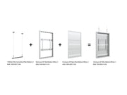 Multibrackets M Pro Series Enclosure 50" Wire Medium White Signage Display Enclosures Multibrackets