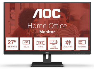 AOC 27E3UM 27" 75Hz 4ms Full HD Desktop Monitor Desktop Monitor AOC