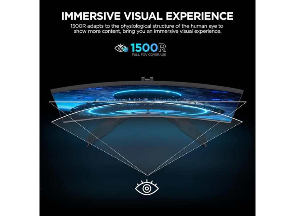 Koorui 27E6CA 27" 180Hz 1ms Full HD Curved Gaming Monitor Gaming Monitor Koorui