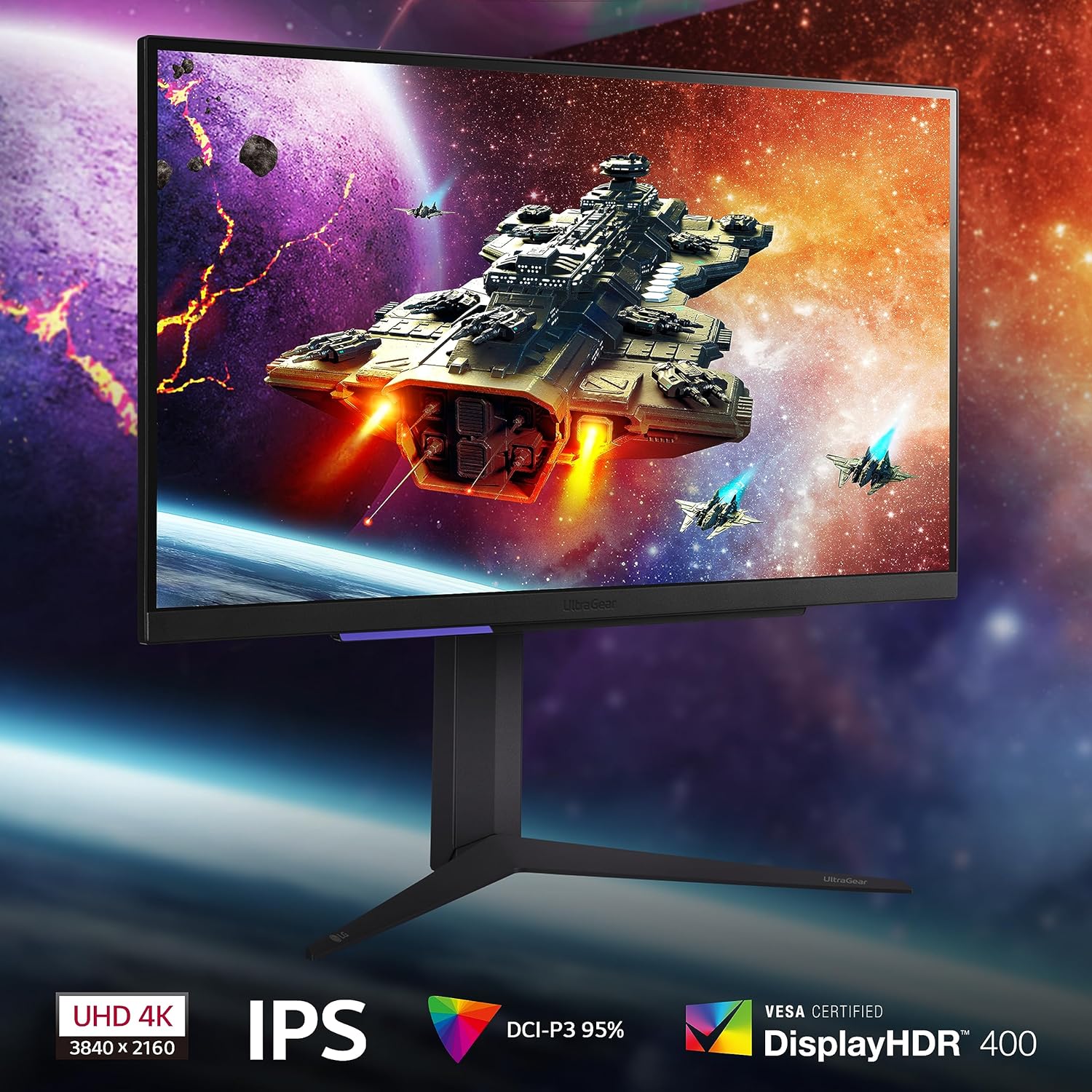 LG 27GR93U-B 27” LG UltraGear™ 144Hz UHD Gaming Monitor Gaming Monitor LG