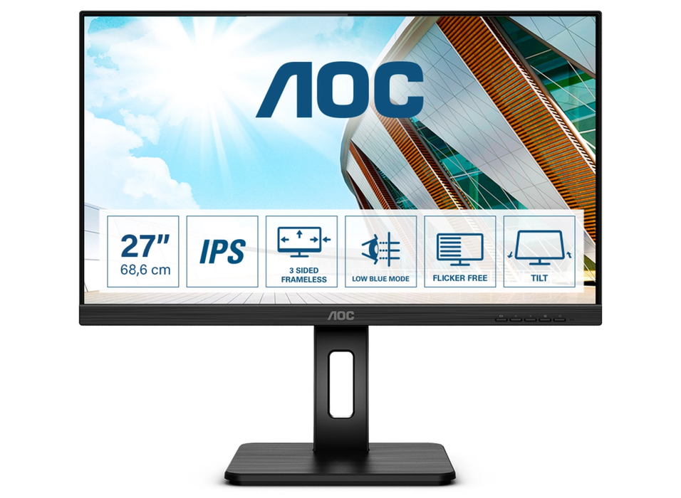 AOC 27P2Q 27" 75Hz 4ms Full HD Desktop Monitor Desktop Monitor AOC