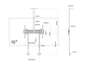 Multibrackets MBW1U M Pro Series Collaboration Wallmount Pro - (32" - 75") Wall Mount Bracket Multibrackets