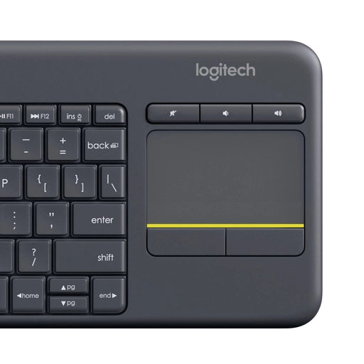 Logitech K400 Plus Wireless Keyboard with Touchpad (Black) UK English | 910-004546