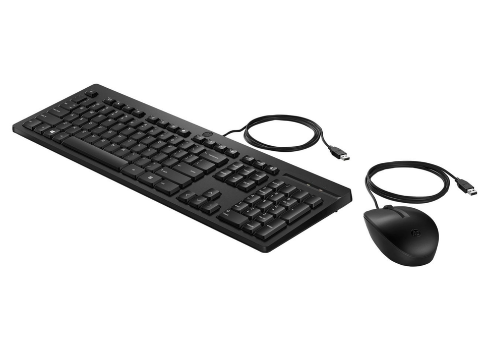 HP 225 Wired Keyboard & Mouse Combo – Full-Size USB, UK Layout | 286J4AA#ABU