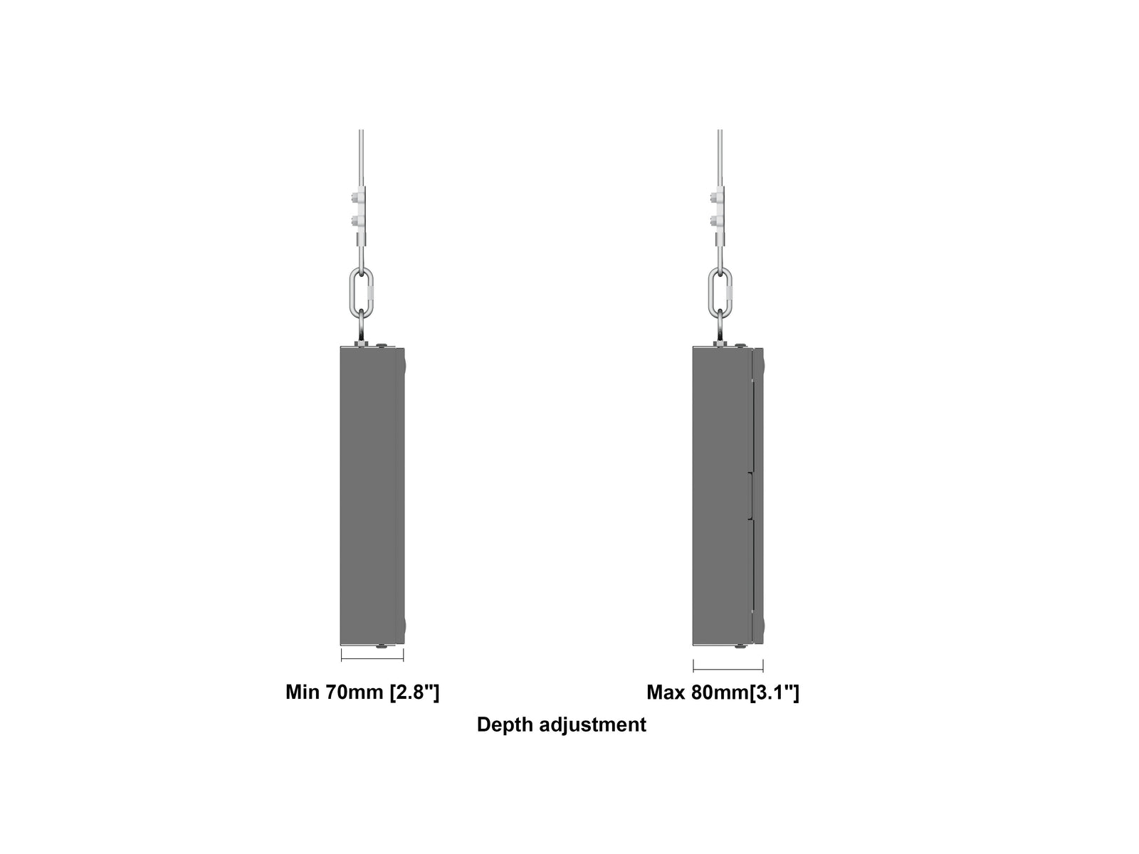Multibrackets M Pro Series Enclosure 37" Wire Small Black Signage Display Enclosures Multibrackets