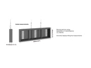Multibrackets M Pro Series Enclosure 37" Wire Small Black Signage Display Enclosures Multibrackets