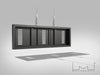 Multibrackets M Pro Series Enclosure 37" Wire Small Black Signage Display Enclosures Multibrackets