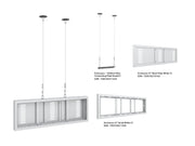 Multibrackets M Pro Series Enclosure 37" Wire Small White Signage Display Enclosures Multibrackets