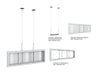 Multibrackets M Pro Series Enclosure 37" Wire Small White Signage Display Enclosures Multibrackets