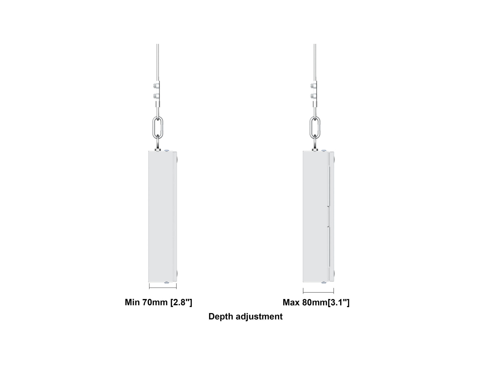 Multibrackets M Pro Series Enclosure 37" Wire Small White Signage Display Enclosures Multibrackets