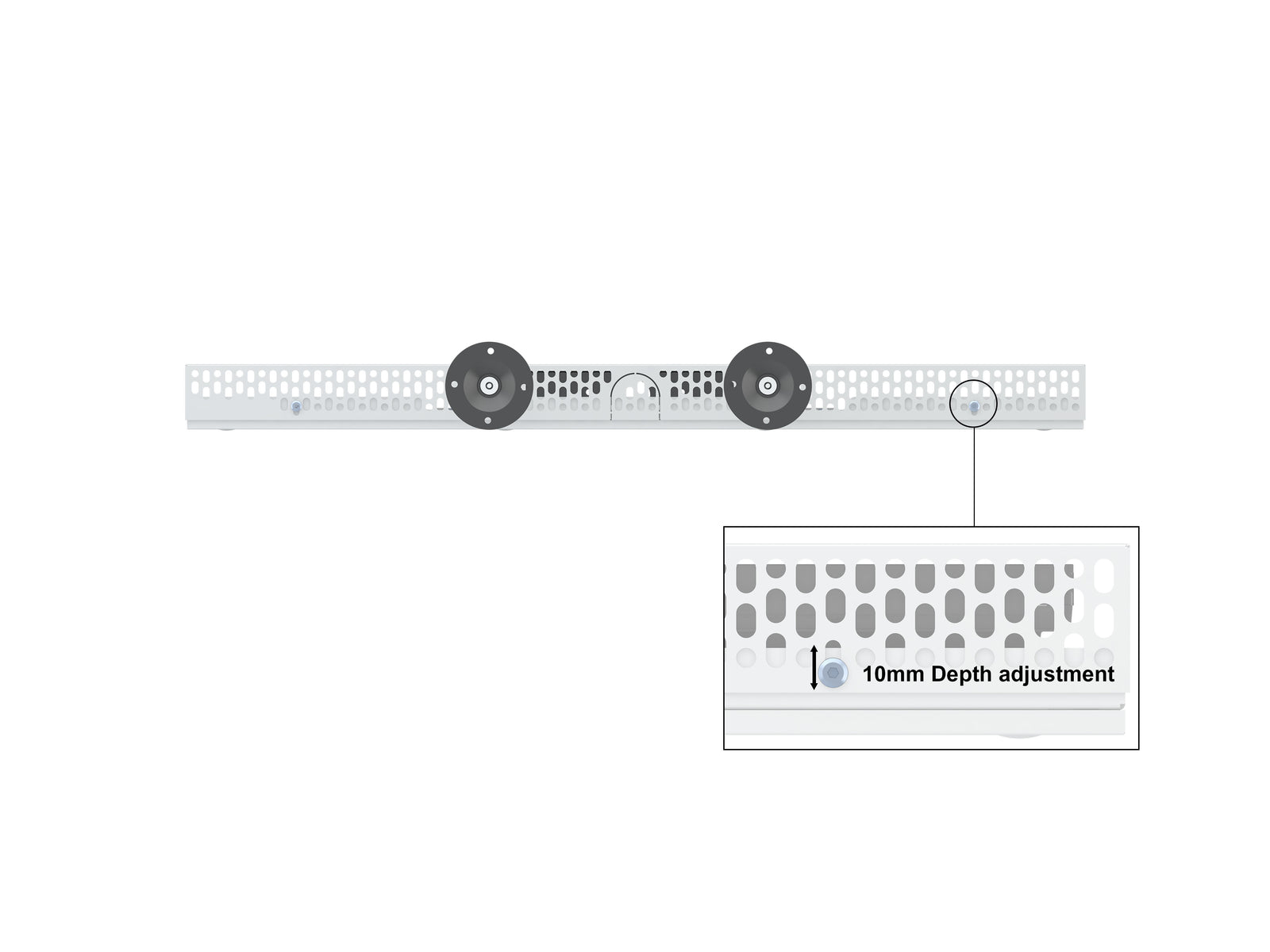 Multibrackets M Pro Series Enclosure 37" Wire Small White Signage Display Enclosures Multibrackets