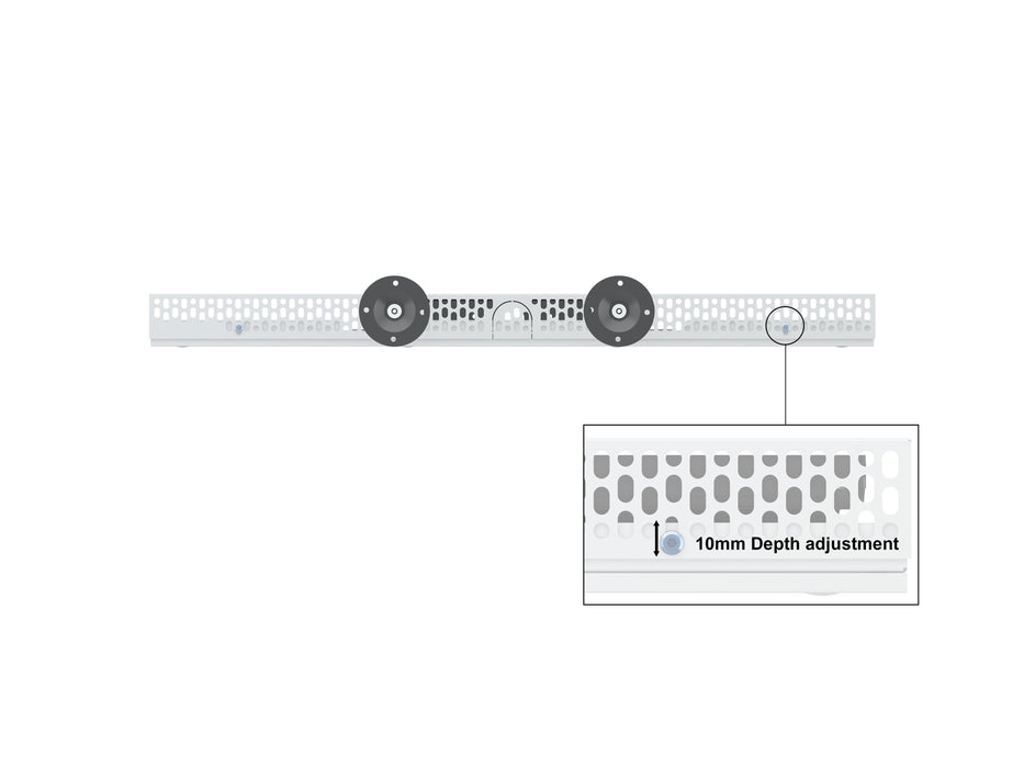 Multibrackets M Pro Series Enclosure 37" Wire Small White Signage Display Enclosures Multibrackets