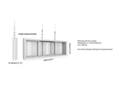 Multibrackets M Pro Series Enclosure 37" Wire Small White Signage Display Enclosures Multibrackets