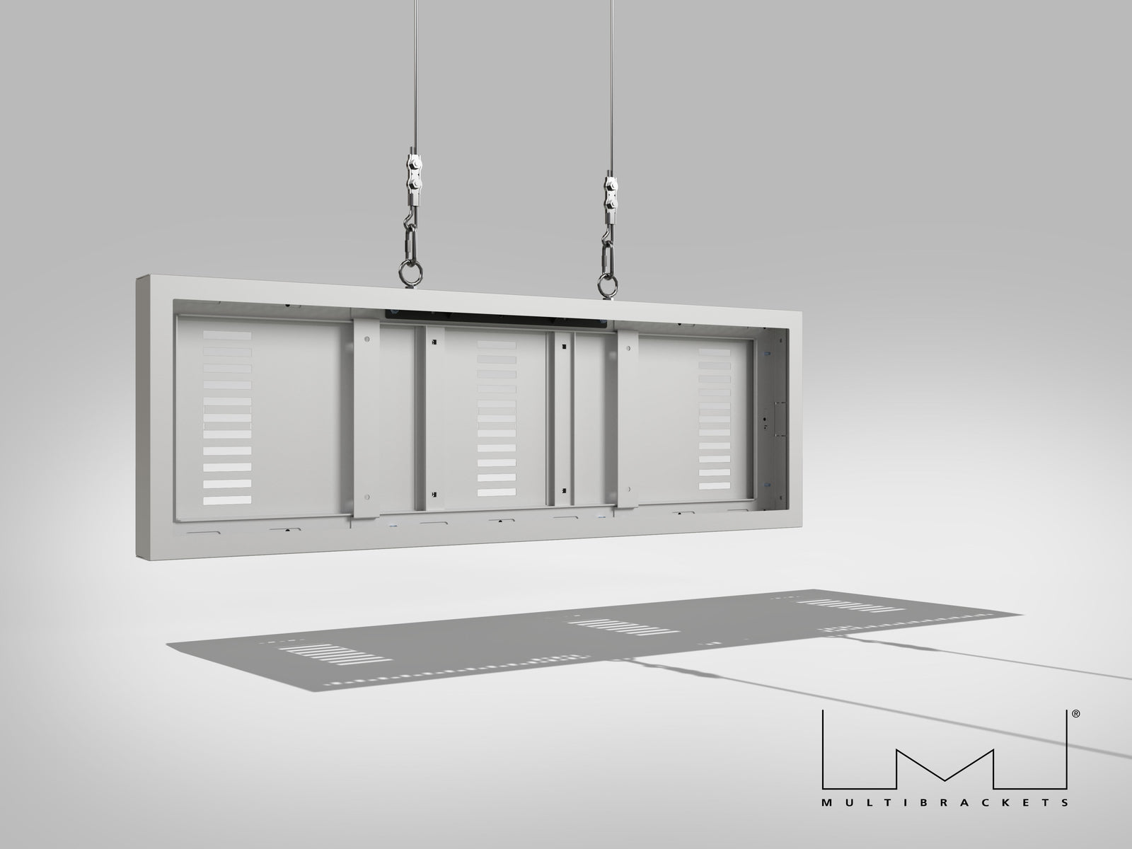 Multibrackets M Pro Series Enclosure 37" Wire Small White Signage Display Enclosures Multibrackets