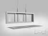 Multibrackets M Pro Series Enclosure 37" Wire Small White Signage Display Enclosures Multibrackets