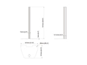 Multibrackets Pro Series Large Floorplate Column - 150cm Mounting Accessory Multibrackets