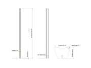Multibrackets Pro Series Large Floorplate Column - 270cm Mounting Accessory Multibrackets
