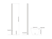 Multibrackets Pro Series Large Floorplate Column - 300cm Mounting Accessory Multibrackets