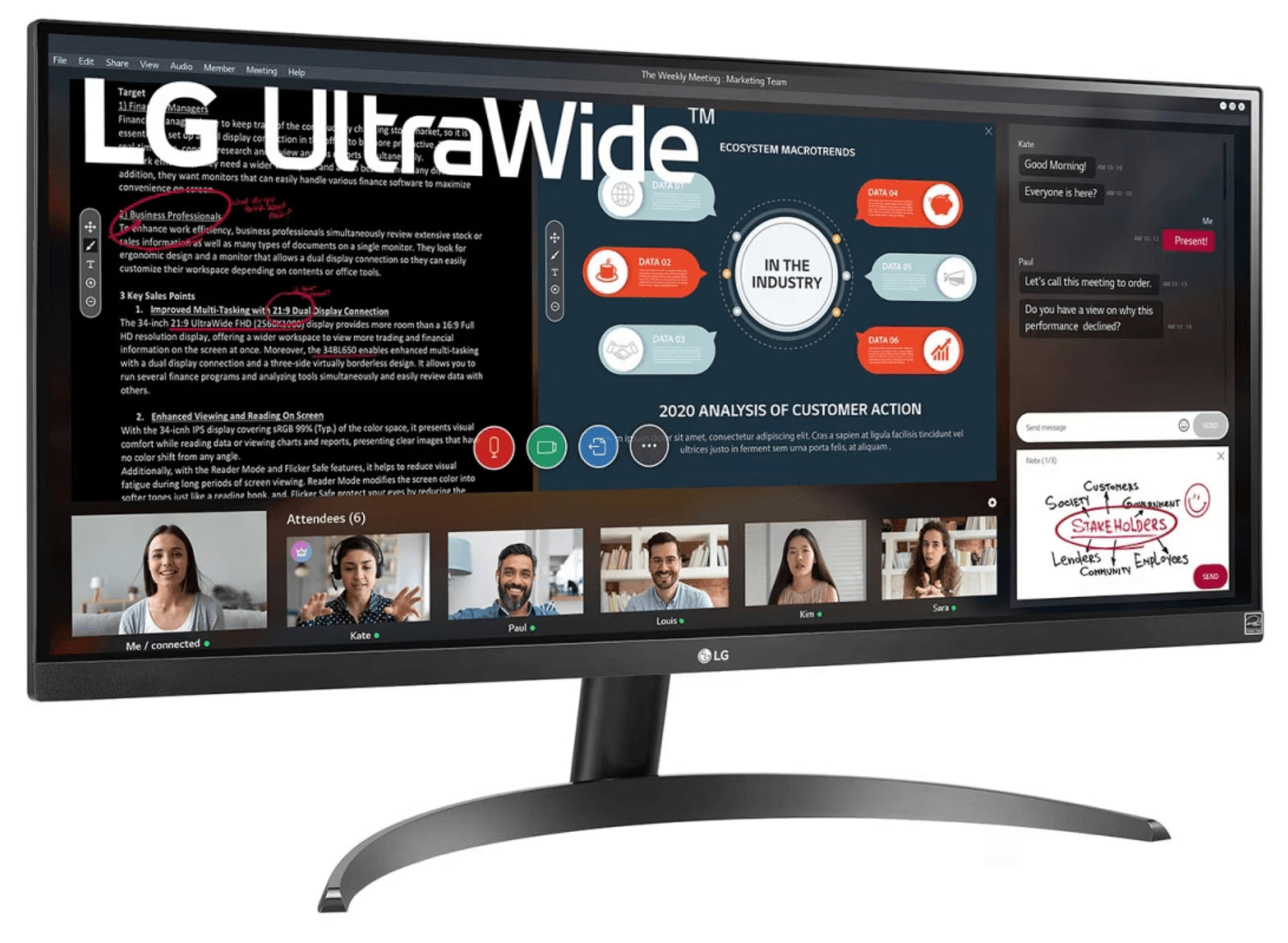 LG 29WP500-B 29" UltraWide Full HD 60Hz IPS Monitor Desktop Monitor LG