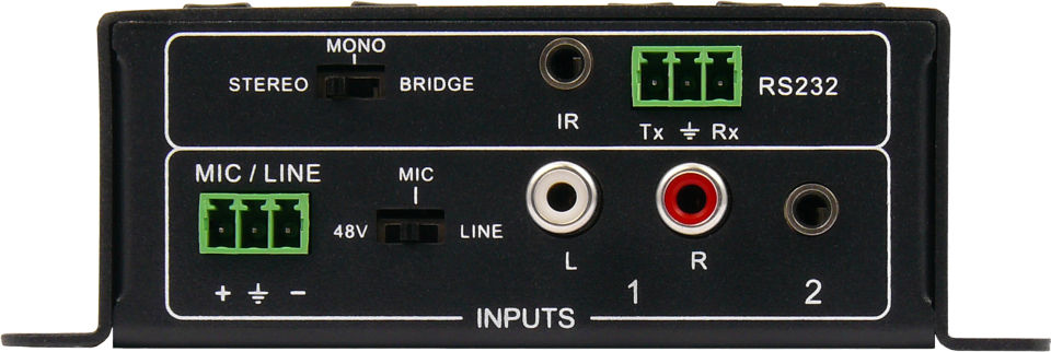 SY Electronics 2x20W Stereo Audio Amplifier with Mic Ducking & RS232 | SY-2A-20W