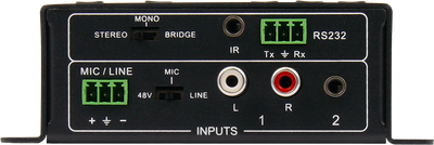 SY Electronics 2x20W Stereo Audio Amplifier with Mic Ducking & RS232 | SY-2A-20W Audio Amplifier SY Electronics